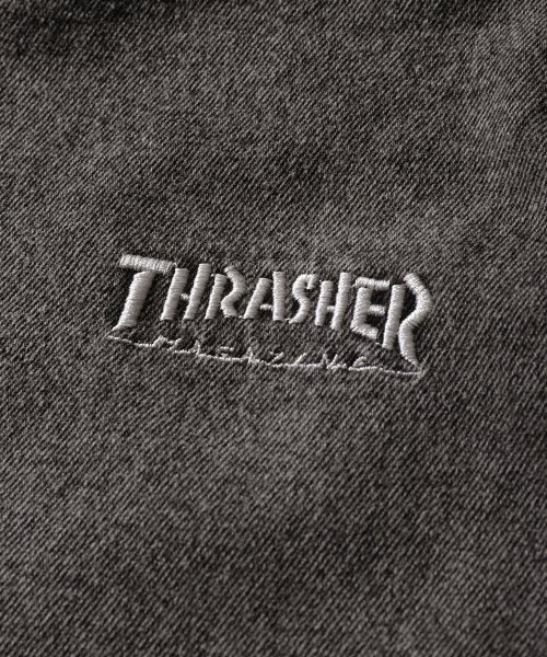 ZIP FIVE(ジップファイブ)/THRASHER スラブデニムペインターワイドショーツ/img07