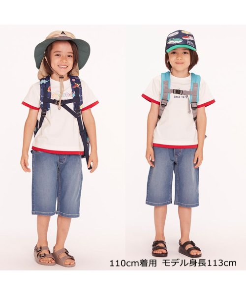 moujonjon(ムージョンジョン)/【子供服】 moujonjon (ムージョンジョン) ストレッチデニム6分丈ハーフパンツ 90cm～140cm M33110/img10