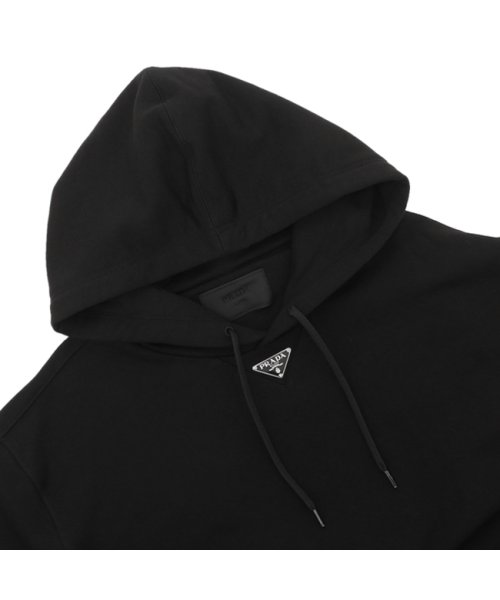 プラダ パーカー フーディー リナイロン トライアングルロゴ ブラック メンズ PRADA UJL45B 11CC F0002 OOO パーカー PRADA プラダ フーディー リナイロン トライアングルロゴ ブラック メンズ UJL45B 11CC F0002