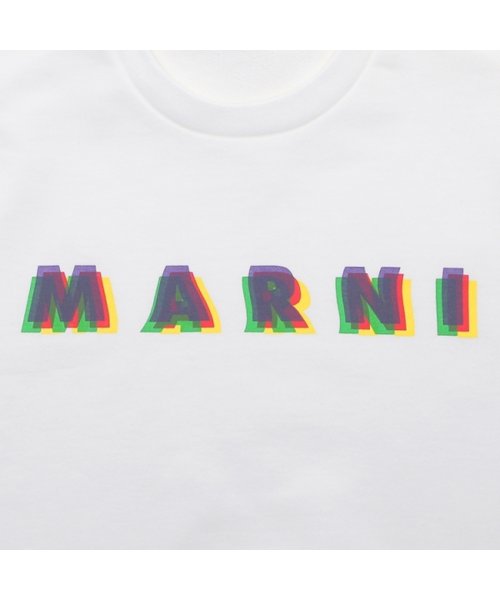 MARNI(マルニ)/マルニ 子供服 RAINBOWロゴ クルーネック スウェットシャツ 大人も可 ホワイト キッズ MARNI M01076 M00J6 0M100 MS113U/img06
