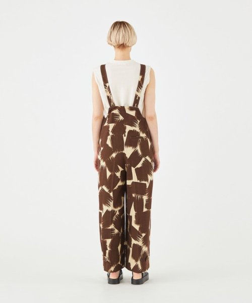 コットンリネンプリペラ サロペット 