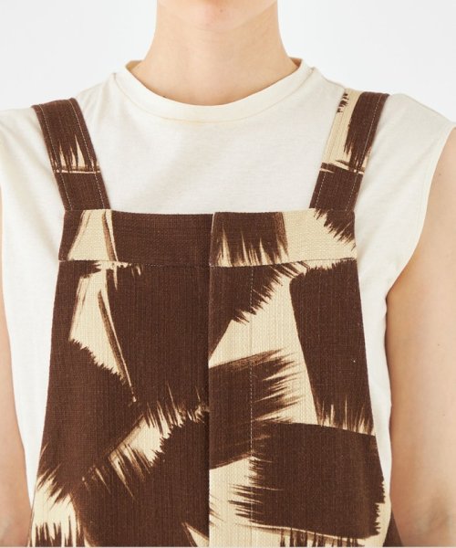 コットンリネンプリペラ サロペット 