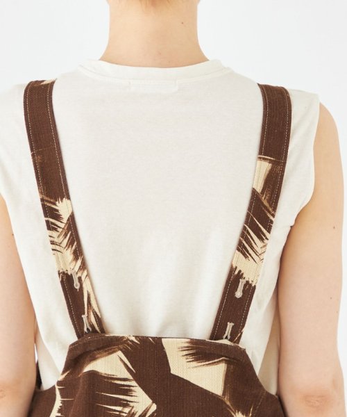 コットンリネンプリペラ サロペット 