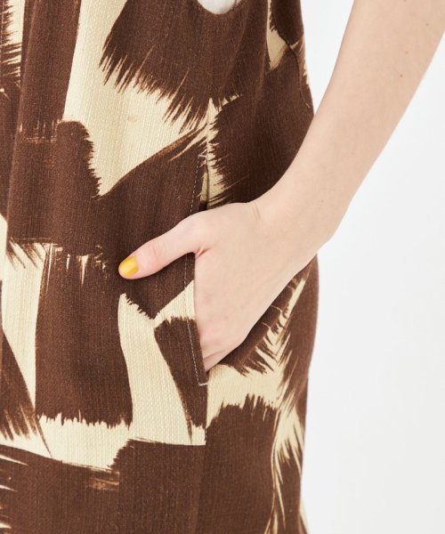 コットンリネンプリペラ サロペット 