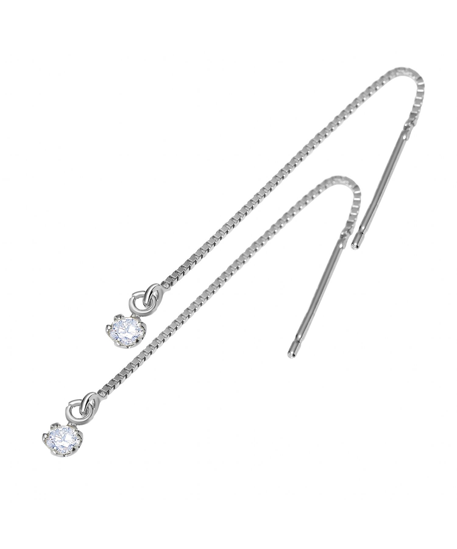 ダイヤモンド ピアス ロング 0.1ct Pt900 プラチナ le71- ダイヤモンド ピアス ロング 0.1ct Pt900 プラチナ le71-