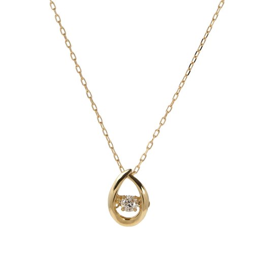 [ララクリスティー] LARA Christie ダイヤモンドネックレス K18YG イエローゴールド ダンシング ドロップ ダイヤ 0.03ct lpi51－ LARA K18YG ダイヤ 03ct 素材 ゴールド 付属品