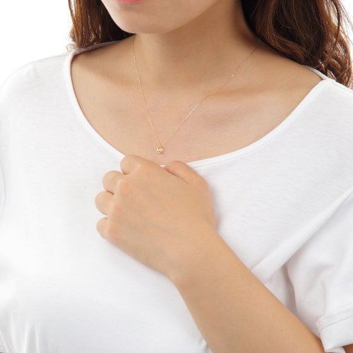 [ララクリスティー] LARA Christie ダイヤモンドネックレス K18YG イエローゴールド ダンシング ドロップ ダイヤ 0.03ct lpi51－ LARA K18YG ダイヤ 03ct 素材 ゴールド 付属品