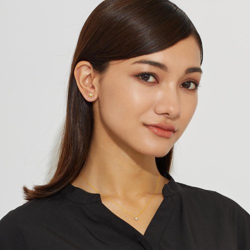 [ララクリスティー] LARA Christie ネックレス 18金 ダイヤモンド 6本爪 0.2ct K18 ゴールド lp51－0012－yg LARA ゴールド 2ct 素材 K18YG 付属品