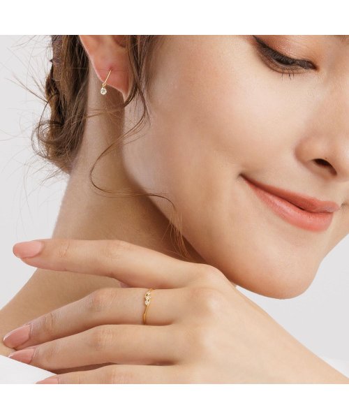 [ララクリスティー] LARA Christie K18YG エターナル エンゲージ ダイヤモンド リング 計0.1ct 15号 lr－71－0001－yg－1 LARA K18YG リング 計0 1ct 15号 イエローゴールド 素材 天然ダイヤモンド 付属品