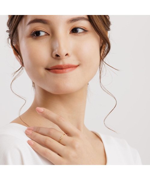 [ララクリスティー] LARA Christie K18YG エターナル エンゲージ ダイヤモンド リング 計0.1ct 15号 lr－71－0001－yg－1 LARA K18YG リング 計0 1ct 15号 イエローゴールド 素材 天然ダイヤモンド 付属品