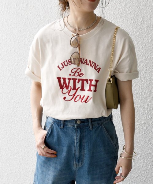 SHIPS any WOMEN(シップス　エニィ　ウィメン)/SHIPS any:〈洗濯機可能〉ロゴ プリント TEE/img13