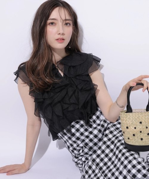 フリルショートブラウス CEG1599463890(12155円)