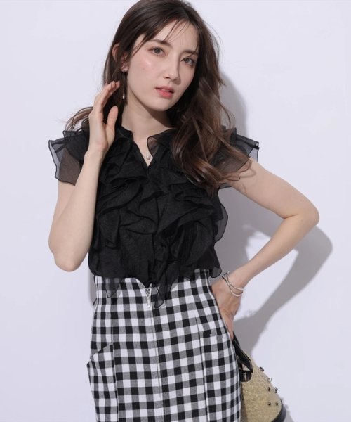 フリルショートブラウス CEG1599463890(12155円)