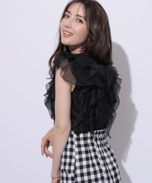 フリルショートブラウス CEG1599463890(12155円)