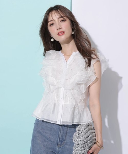 フリルショートブラウス CEG1599463890(12155円)