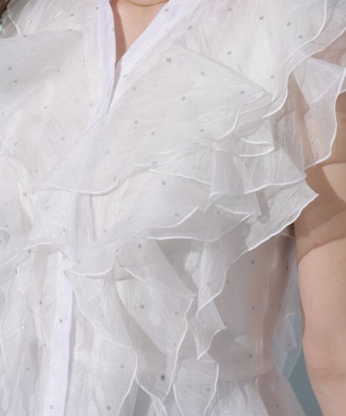 フリルショートブラウス CEG1599463890(12155円)