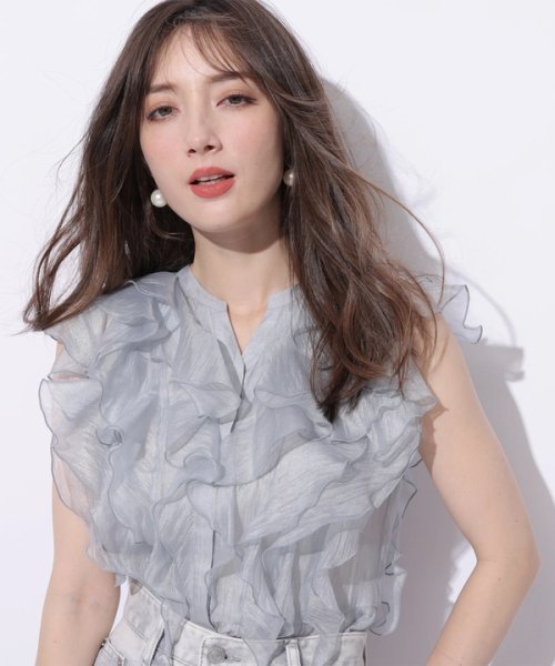 フリルショートブラウス CEG1599463890(12155円)