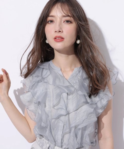 フリルショートブラウス CEG1599463890(12155円)