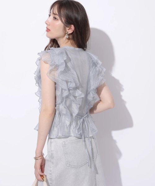 フリルショートブラウス CEG1599463890(12155円)