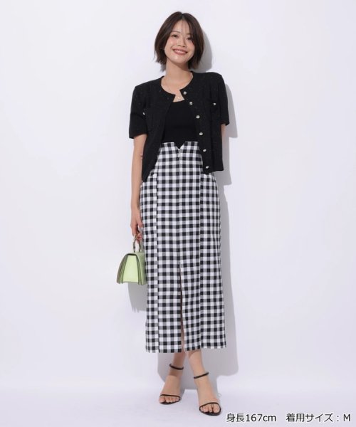 半袖キラキラニットジャケット 半袖キラキラニットジャケット YWU1225097602(9295円)