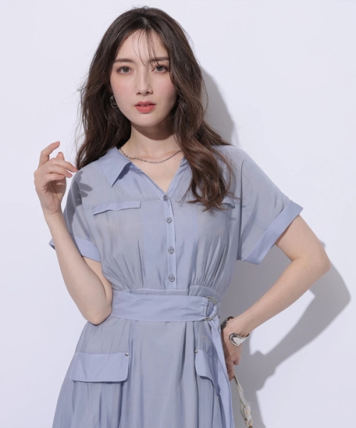 Apuweiser-richeワークシャツワンピース ワークシャツワンピース