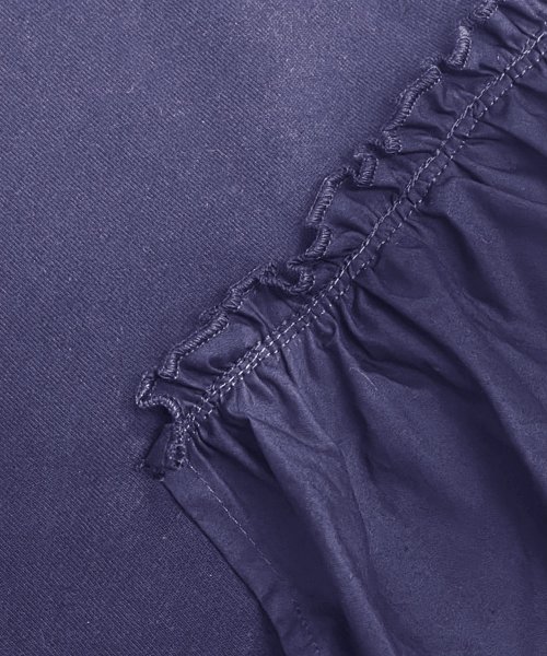 Fizz(フィズ)/裾2段フレアデザインTシャツ　SS　ギャザー　ペプラム　タック　フリル　布帛　異素材/img13