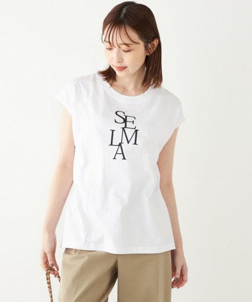 SHIPS Colors WOMEN(シップスカラーズ　ウィメン)/SHIPS Colors:フレンチスリーブ ロゴ TEE/img23