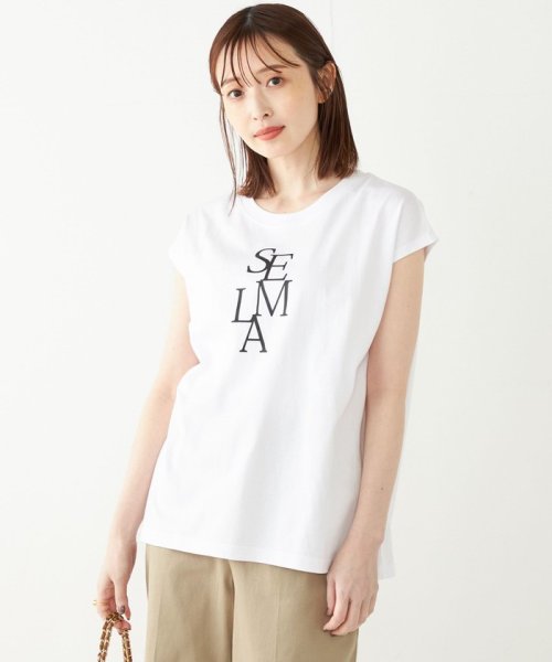 SHIPS Colors WOMEN(シップスカラーズ　ウィメン)/SHIPS Colors:フレンチスリーブ ロゴ TEE/img24