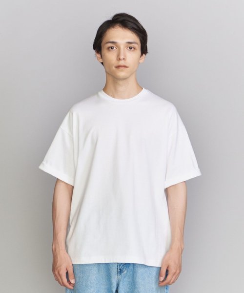 BEAUTY&YOUTH UNITED ARROWS(ビューティーアンドユース　ユナイテッドアローズ)/【WEB限定】ロールアップ ワイド テーパード Tシャツ －MADE IN JAPAN－/img01
