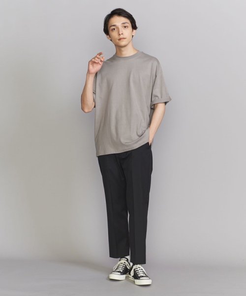 BEAUTY&YOUTH UNITED ARROWS(ビューティーアンドユース　ユナイテッドアローズ)/【WEB限定】ロールアップ ワイド テーパード Tシャツ －MADE IN JAPAN－/img19