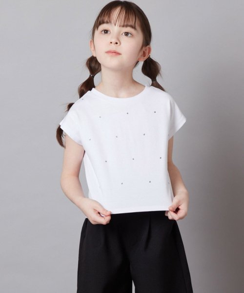 a.v.v(KID'S)(アー・ヴェ・ヴェキッズ)/[140－150]ラインストーン半袖Ｔシャツ/img14