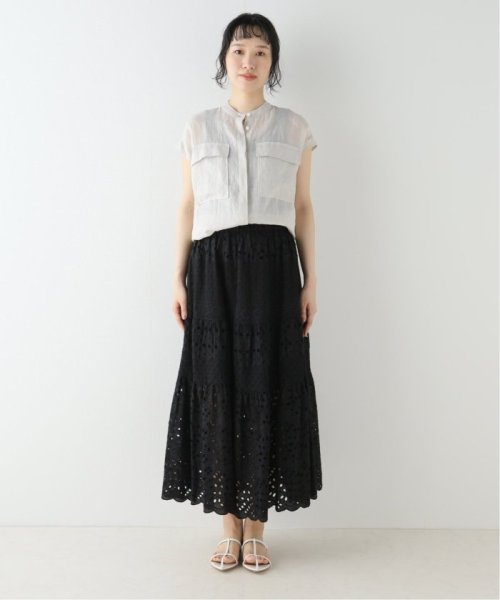 《WEB限定/追加3》コットンレースティアードスカート 品番：23060900080020 こちらの商品は