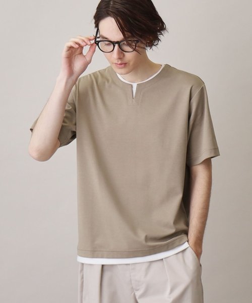 THE SHOP TK(ザ　ショップ　ティーケー)/【ブランド定番／1枚でコーデが決まる！】ポンチキーネック半袖Tシャツ/img27