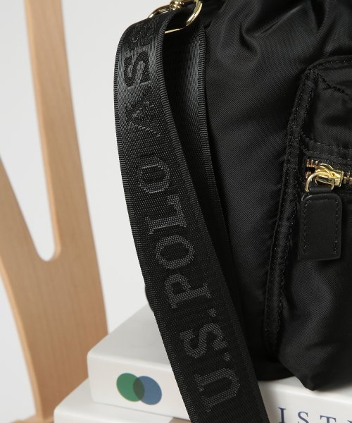 U.S. POLO ASSN.(U．S． POLO ASSN．)/【U.S. POLO ASSN. / ユーエスポロアッスン】バッグ ショルダーバッグ　ロゴ ミニショルダー リサイクルナイロン 巾着バッグ USPA－2670/img19