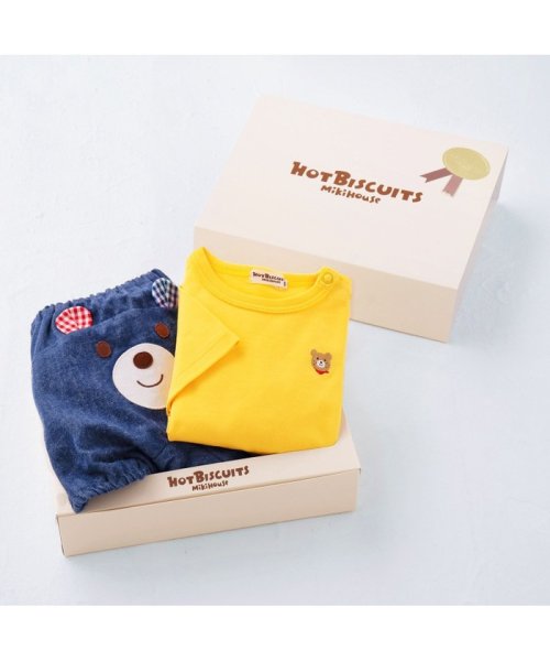 MIKI HOUSE HOT BISCUITS(ミキハウスホットビスケッツ)/ワンポイント半袖Tシャツ＆顔ドンブルマセット【BOX付き】/img19