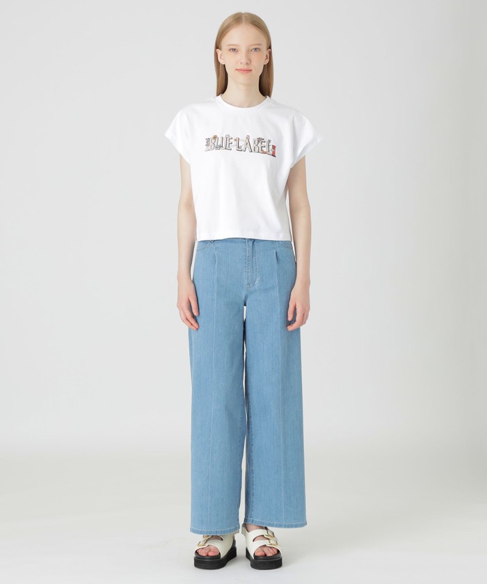 クラーク志織コラボ】ベーシッククリア天竺ロゴTシャツ