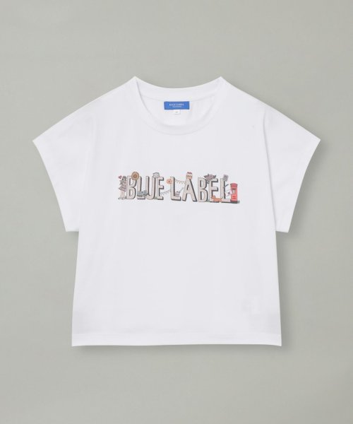 BLUE LABEL CRESTBRIDGE(BLUE LABEL CRESTBRIDGE)/【クラーク志織コラボ】ベーシッククリア天竺ロゴTシャツ/img04