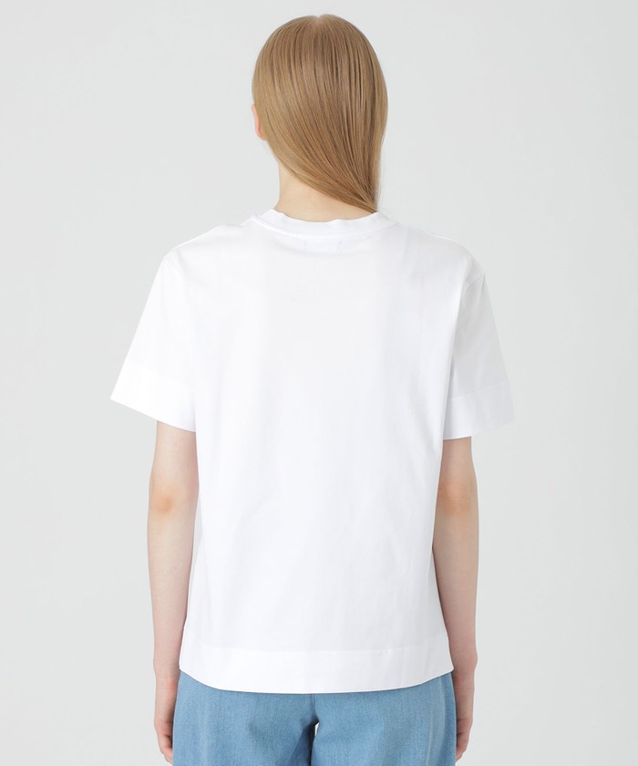 クラーク志織コラボ】ベーシッククリア天竺Tシャツ(506064357