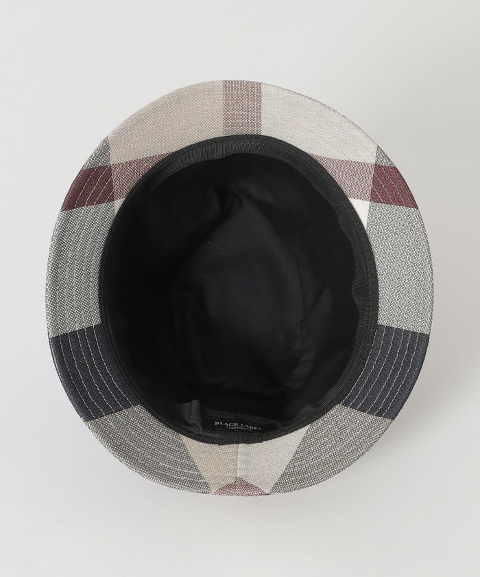 極美品 ブラックレーベルクレストブリッジ クレストブリッジチェックカラミハット 一部店舗限定】クレストブリッジチェックカラミハット(506065500
