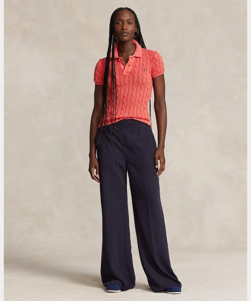 ケーブルニット ポロシャツ Ralph Cotton TM