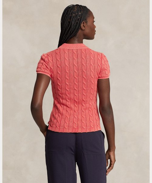 ケーブルニット ポロシャツ Ralph Cotton TM