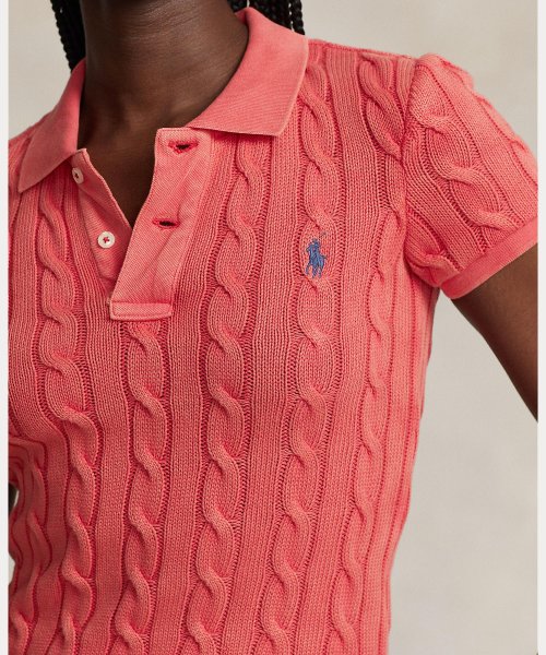 ケーブルニット ポロシャツ Ralph Cotton TM
