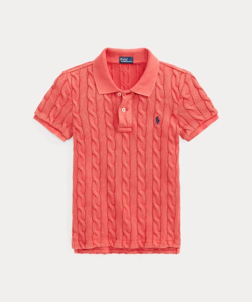 ケーブルニット ポロシャツ Ralph Cotton TM