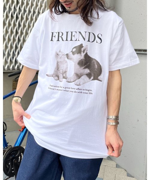 Spiritoso(スピリトーゾ)/FRIENDS シートプリントTシャツ/img25