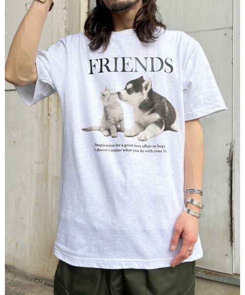 Spiritoso(スピリトーゾ)/FRIENDS シートプリントTシャツ/img35