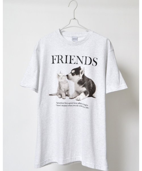 Spiritoso(スピリトーゾ)/FRIENDS シートプリントTシャツ/img50