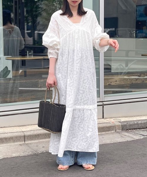 コットンジャガードワンピース 