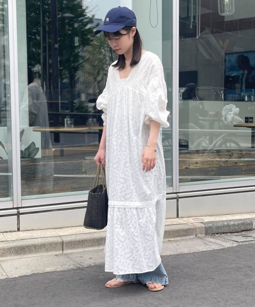 コットンジャガードワンピース 
