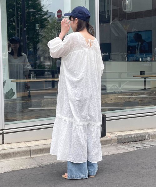 コットンジャガードワンピース 