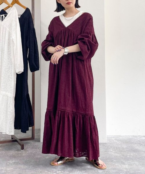 コットンジャガードワンピース 